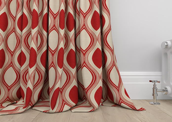 Kasian, Red - Made to Measure Curtains - Image 6